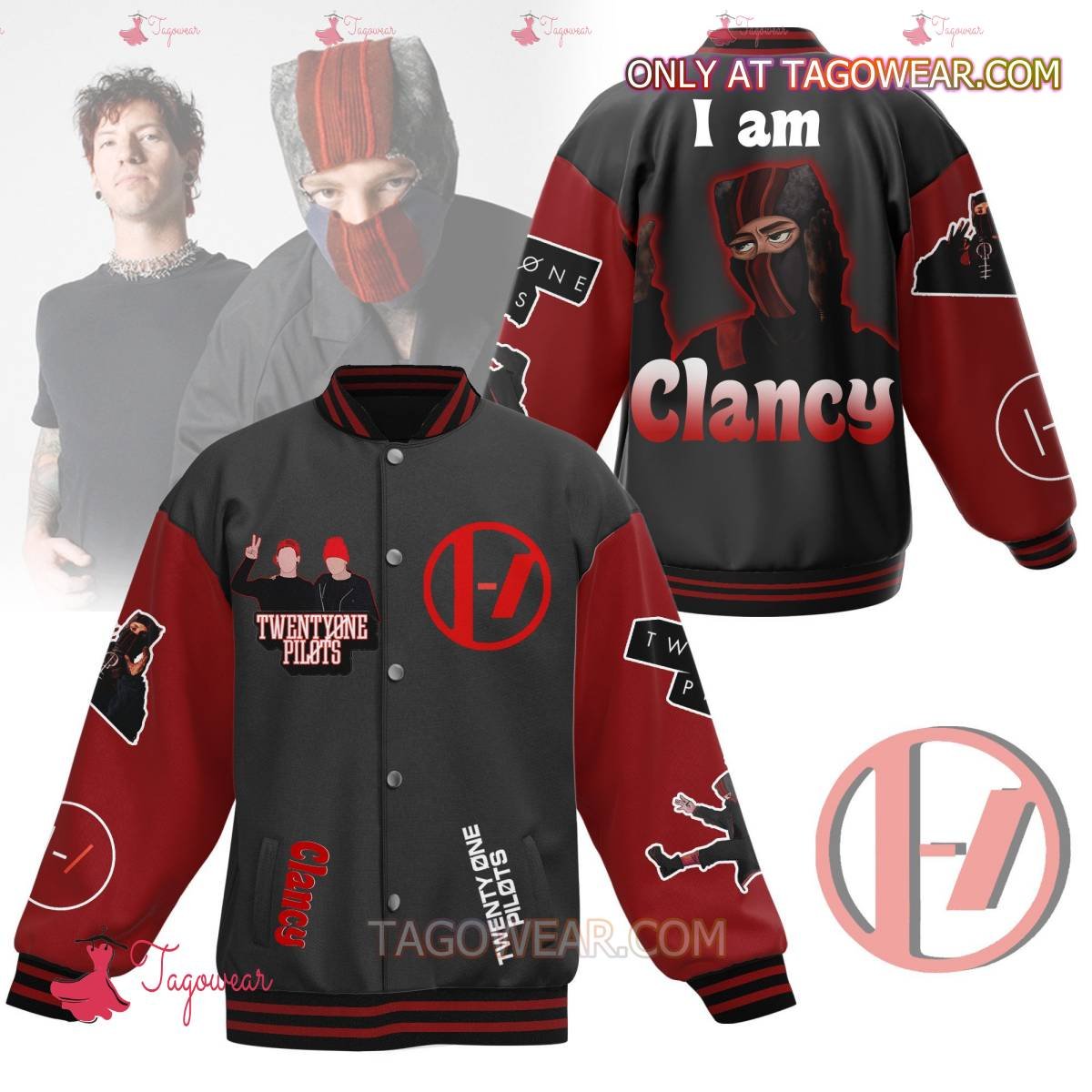 Twenty One Pilots I Am Clancy Baseball Jacket - livanniestore Store