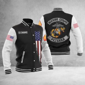 Customized U.S.Marines Veteran #3950 ? Baseball Jacket - livanniestore Store