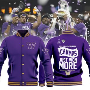 Washington Huskies Football 2024 Sugar Bowl Champions 3D Baseball Jacket WH040124LNQ7VKH - livanniestore Store