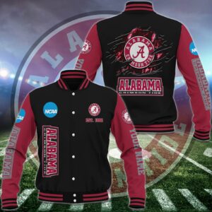 Alabama Crimson Tide Baseball Jacket Custom Your Name, Sport Jacket, FootBall Fan Gifts EHIVM-52713 - livanniestore Store