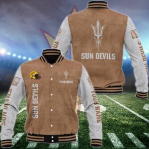 Arizona State Sun Devils Baseball Jacket Custom Your Name, Sport Jacket, FootBall Fan Gifts EHIVM-53488 - livanniestore Store