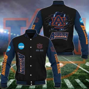 Auburn Tigers Baseball Jacket Custom Your Name, Sport Jacket, FootBall Fan Gifts EHIVM-52713 - livanniestore Store