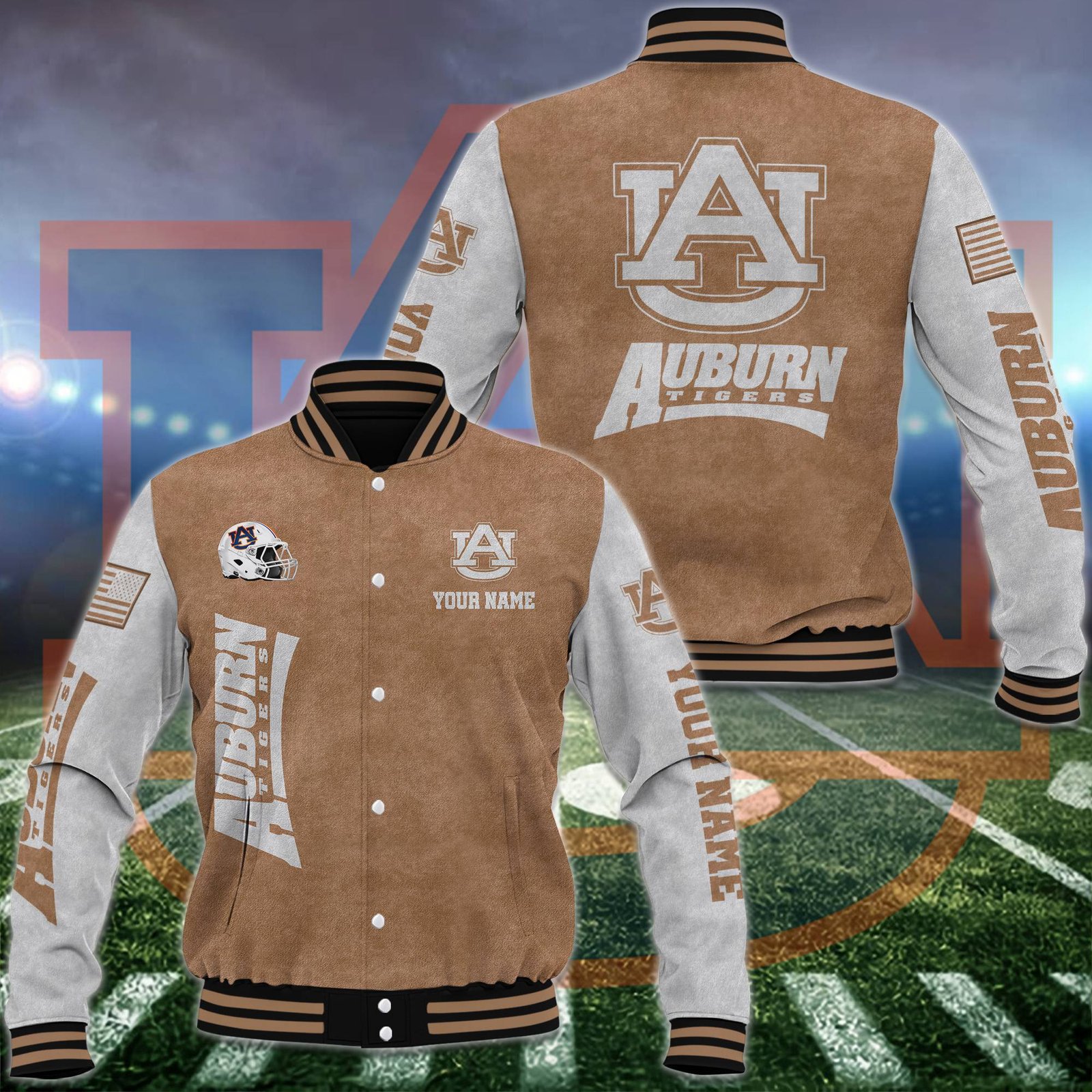 Auburn Tigers Baseball Jacket Custom Your Name, Sport Jacket, FootBall Fan Gifts EHIVM-53488 - livanniestore Store
