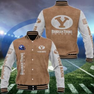 BYU Cougars Baseball Jacket Custom Your Name, Sport Jacket, FootBall Fan Gifts EHIVM-53488 - livanniestore Store