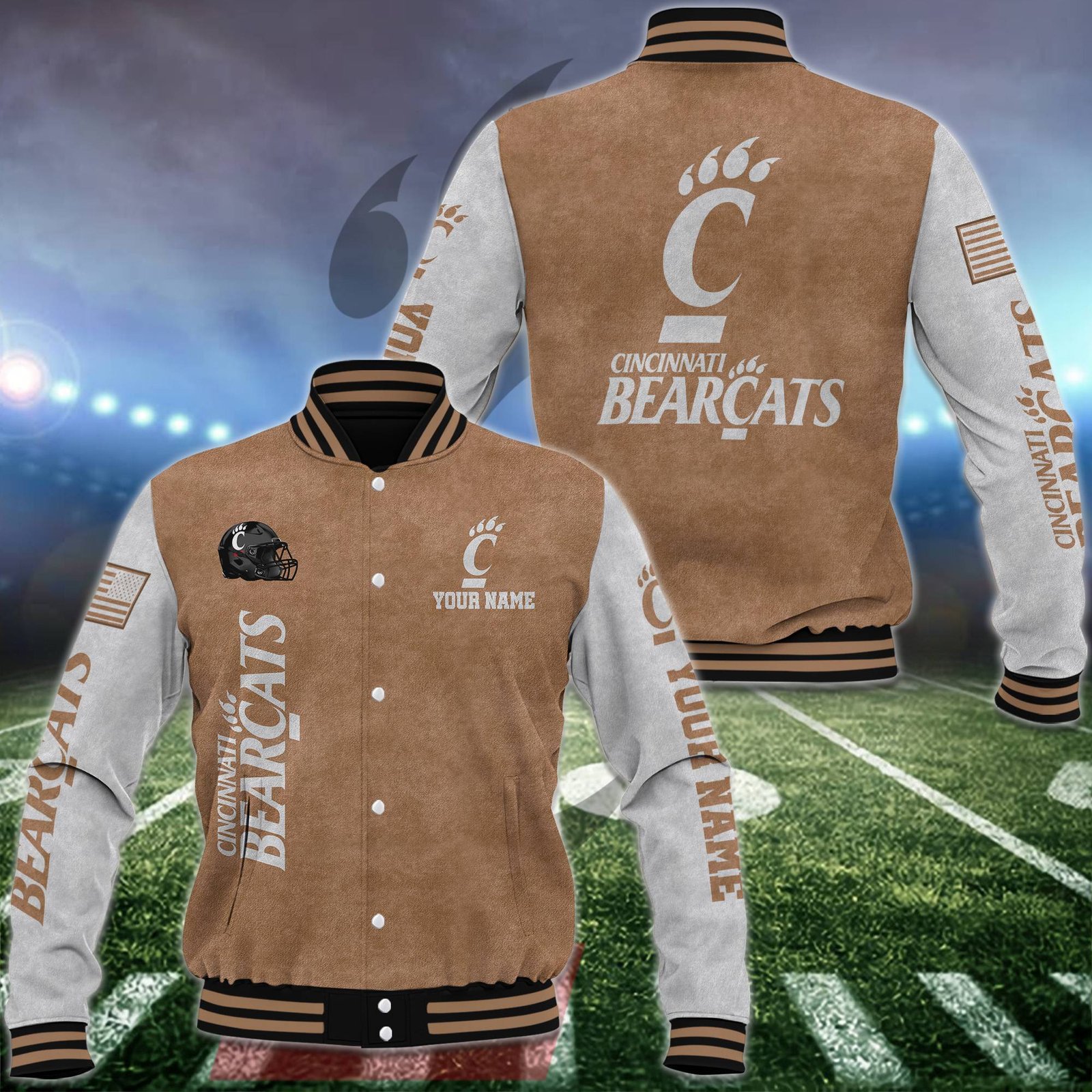 Cincinnati Bearcats Baseball Jacket Custom Your Name, Sport Jacket, FootBall Fan Gifts EHIVM-53488 - livanniestore Store