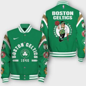 NBA Boston Celtics Classic Varsity Jacket, Baseball Jacket - livanniestore Store