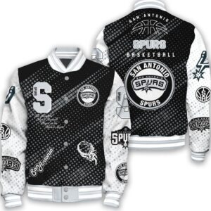 NBA San Antonio Spurs National Basketball Association Varsity JackeV2 - livanniestore Store