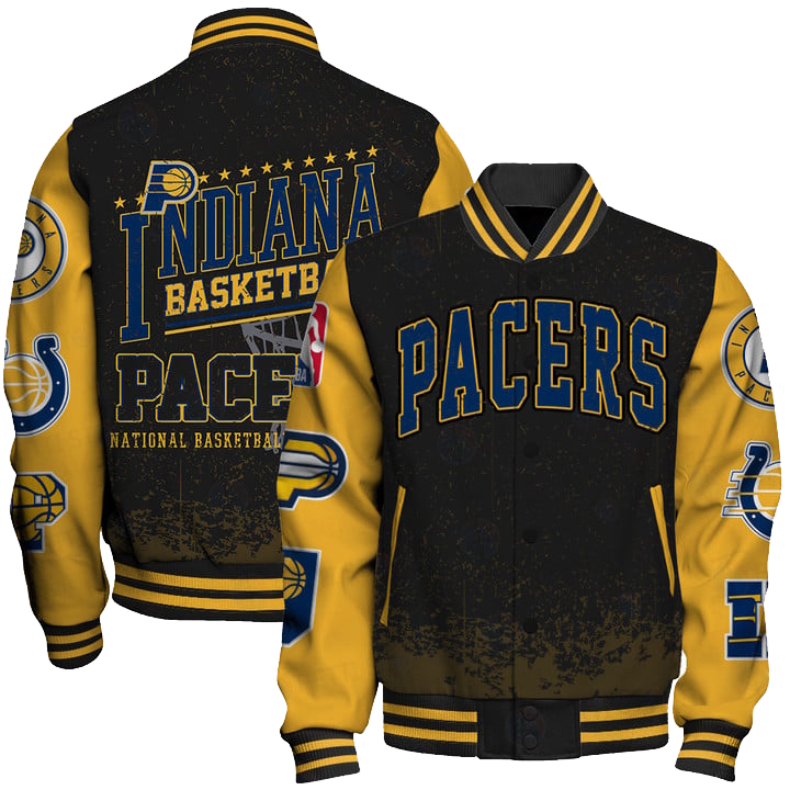 NBA Indiana Pacers Fro Varsity Jacket, Baseball Jacket - livanniestore Store