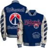 NBA Washington Wizards OW Basketball Varsity Jacket, Baseball Jacket - livanniestore Store