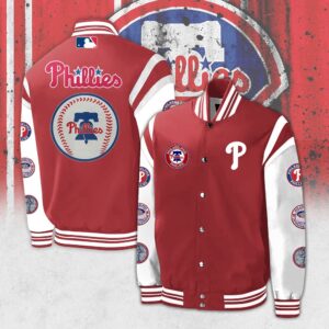 Premium Baseball Jacket Phillies ? Limited Edition For Fans ? 003 - livanniestore Store