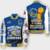 NBA Golden State Warriors 7X Champions Varsity Jacket, Baseball Jacket - livanniestore Store