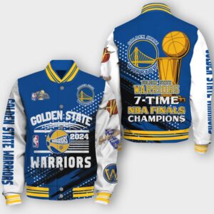 NBA Golden State Warriors 7X Champions Varsity Jacket, Baseball Jacket - livanniestore Store