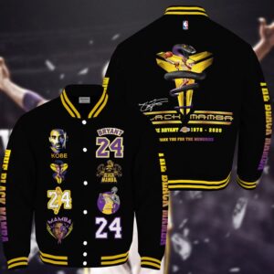 Nba Kobe Bryant Black Mamba Varsity Jacket, Baseball Jacket - livanniestore Store
