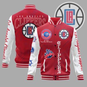 NBA Los Angeles Clippers Varsity Jacket, Baseball Jacket V2 - livanniestore Store