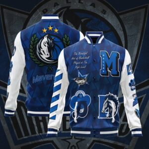 NBA Dallas Mavericks Varsity Jacket, Baseball Jacket V1 - livanniestore Store