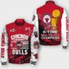 NBA Chicago Bulls 6X Champions Varsity Jacket, Baseball Jacket - livanniestore Store