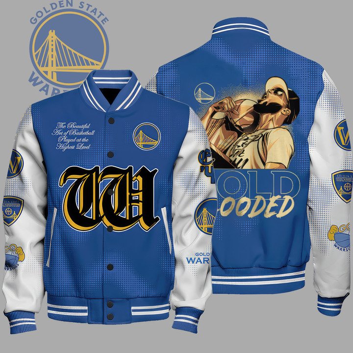 Stephen Curry - Gold Blooded Finals MVP Varsity Jacket, Baseball Jacket - livanniestore Store