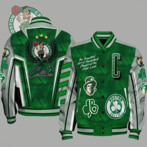 NBA Boston Celtics Varsity Jacket, Baseball Jacket - livanniestore Store