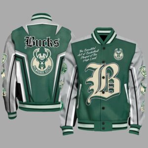 NBA Milwaukee Bucks Varsity Jacket, Baseball Jacket V2 - livanniestore Store