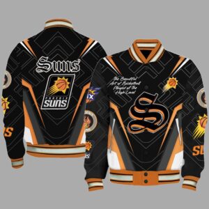 NBA Phoenix Suns Varsity Jacket, Baseball Jacket V2 - livanniestore Store