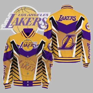 NBA Los Angeles Lakers Varsity Jacket, Baseball Jacket V3 - livanniestore Store