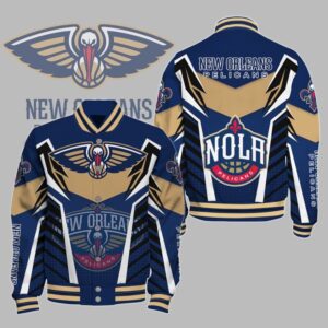 NBA New Orleans Pelicans Varsity Jacket, Baseball Jacket V3 - livanniestore Store