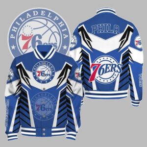 NBA Philadelphia 76ers Varsity Jacket, Baseball Jacket V3 - livanniestore Store