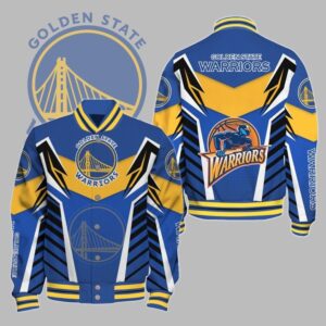 NBA Golden State Warriors Varsity Jacket, Baseball Jacket V3 - livanniestore Store