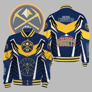 NBA Denver Nuggets Varsity Jacket, Baseball Jacket V3 - livanniestore Store