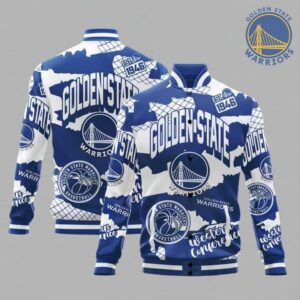 Golden State Warriors National Basketball Association Varsity Jacket, Baseball Jacket - livanniestore Store
