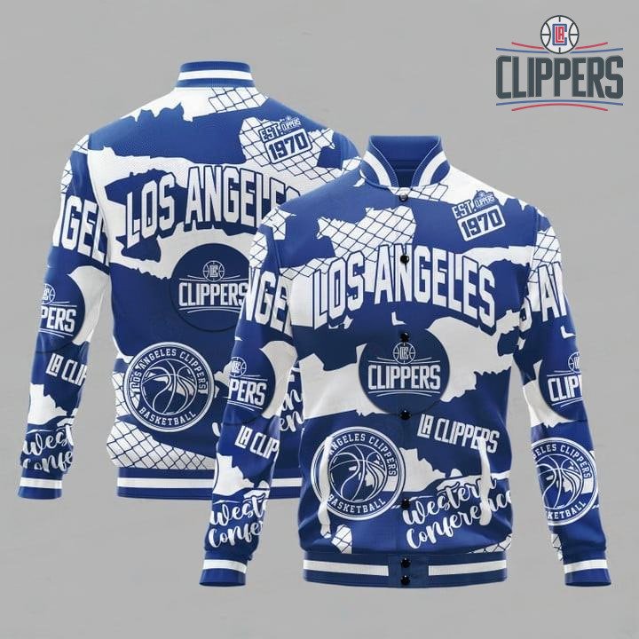 La Clippers National Basketball Association Varsity Jacket, Baseball Jacket - livanniestore Store
