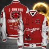 Nba Chicago Bulls 6X Champions Print Varsity Jacket, Baseball Jacket - livanniestore Store