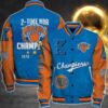 Nba New York Knicks 2X Champions Print Varsity Jacket, Baseball Jacket - livanniestore Store