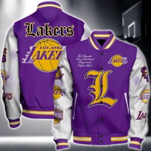 Nba Los Angeles Lakers National Basketball Association Varsity Jacket, Baseball Jacket V2 - livanniestore Store