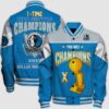 Nba Dallas Mavericks Champions Print Varsity Jacket, Baseball Jacket - livanniestore Store