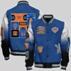 New York Knicks National Basketball Association Aop Varsity Jacket, Baseball Jacket - livanniestore Store