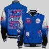 Philadelphia 76Ers National Basketball Association Aop Varsity Jacket, Baseball Jacket - livanniestore Store