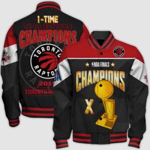 Nba Toronto Raptors Champions Print Varsity Jacket, Baseball Jacket - livanniestore Store