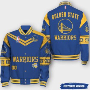 NBA Golden State Warriors Classic V2 Varsity Jacket, Baseball Jacket - livanniestore Store