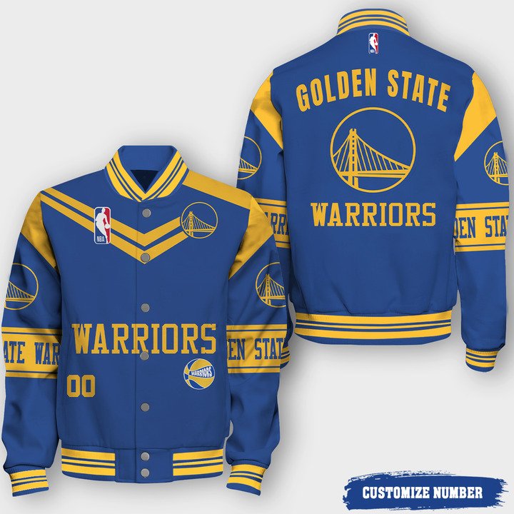 NBA Golden State Warriors Classic V2 Varsity Jacket, Baseball Jacket - livanniestore Store