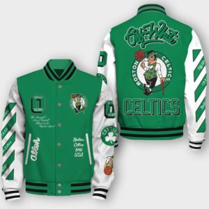 NBA Boston Celtics O W Varsity Jacket, Baseball Jacket - livanniestore Store