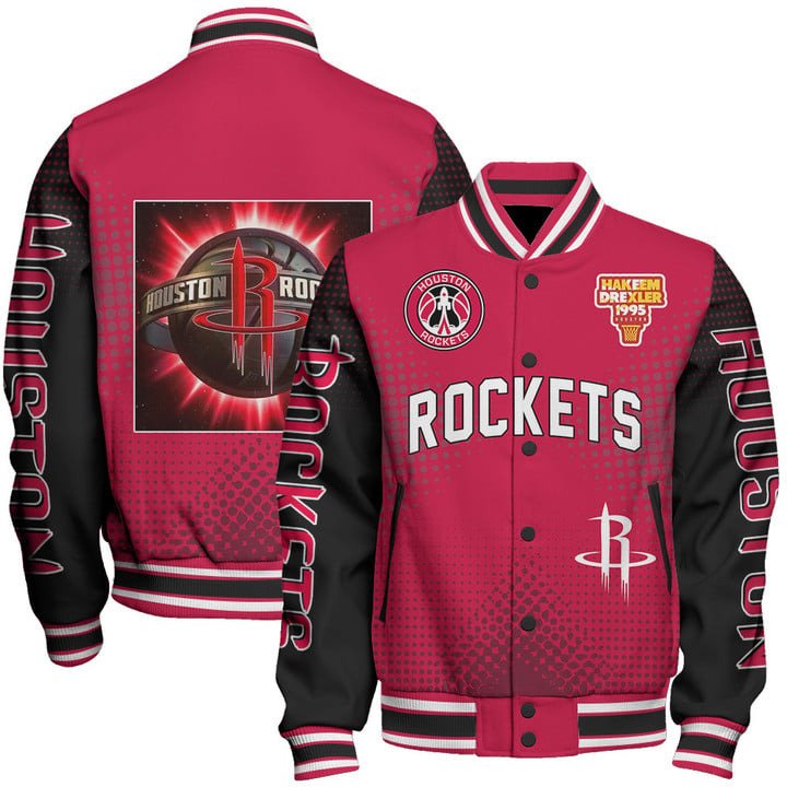 Houston Rockets NBA Varsity Jacket, Baseball Jacket - livanniestore Store
