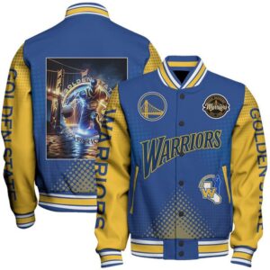 Golden State Warriors NBA Varsity Jacket, Baseball Jacket - livanniestore Store