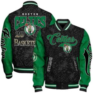 NBA Boston Celtics Basketball Varsity Jacket, Baseball Jacket - livanniestore Store