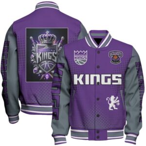 Sacramento Kings NBA Varsity Jacket, Baseball Jacket - livanniestore Store