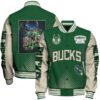 Milwaukee Bucks NBA Varsity Jacket, Baseball Jacket - livanniestore Store