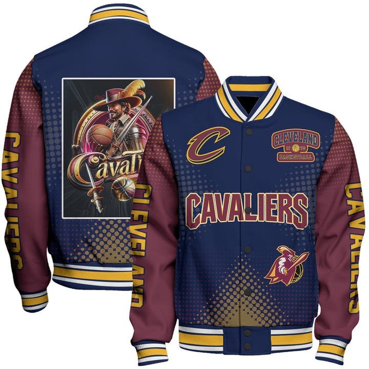 Cleveland Cavaliers NBA Varsity Jacket, Baseball Jacket - livanniestore Store