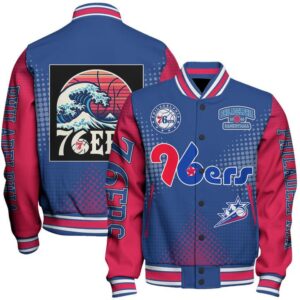 Philadelphia 76Ers NBA Varsity Jacket, Baseball Jacket - livanniestore Store