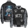 Brooklyn Nets NBA Varsity Jacket, Baseball Jacket - livanniestore Store