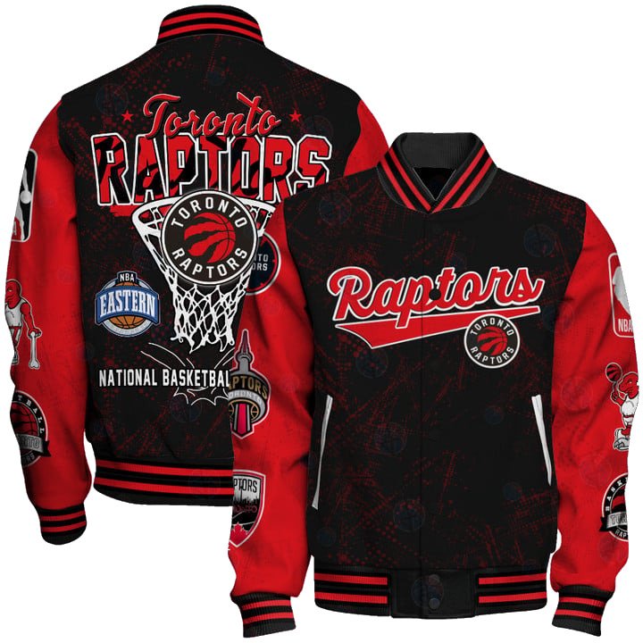 Toronto Raptors - National Basketball Association Logo Varsity Jacket, Baseball Jacket - livanniestore Store